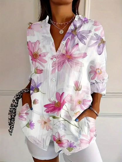 Sadie | Fargerik Mønster Bluse