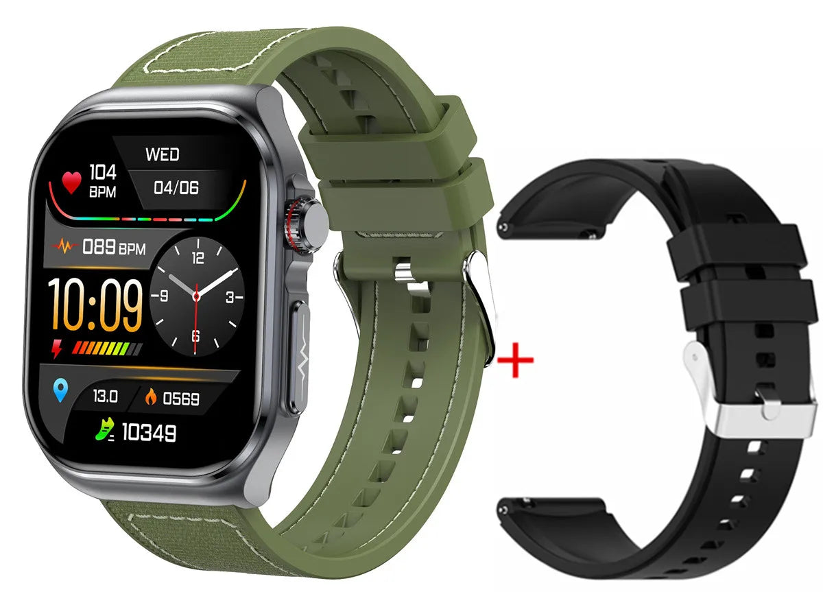 Amoled Smart Watch ET585 Men ECG Blood Compositoin Health Monitoring Bluetooth Call Women Sports Fitness Tracker Smartwatch