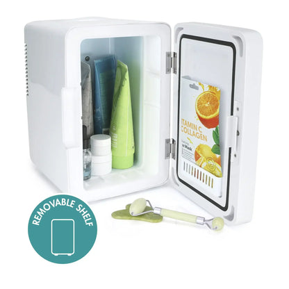Mini Refrigerators with LED Lighting, Portable Refrigerator Organizers and Beverage Storage