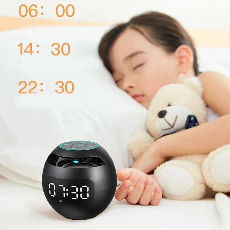 Multi-Function Speaker Alarm Clock for Bedroom Use – Digital Clock with Bluetooth Audio, Alarm and Night Display