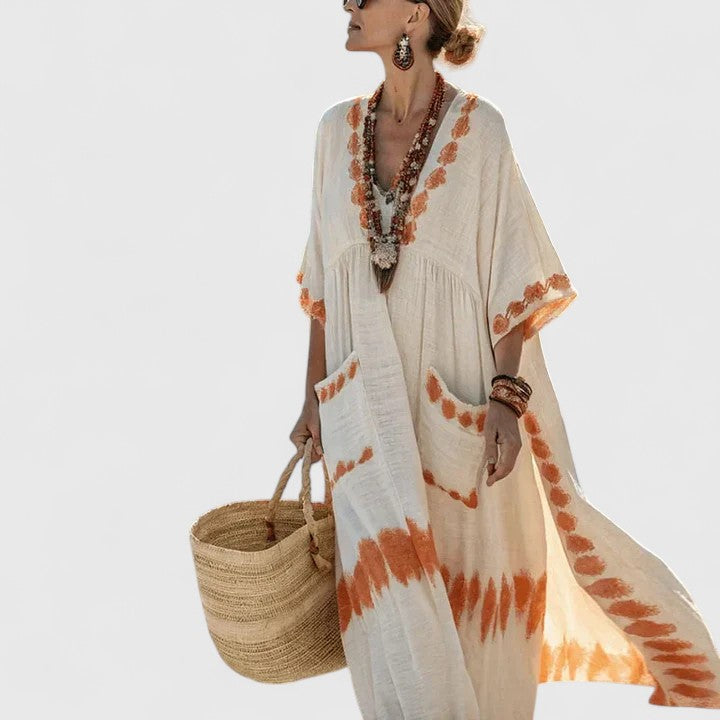 Women's Loose Fit Pocket Maxi Dress