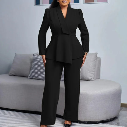 Catherine | Chic Formal Suit Set with Tailored Long Blazer for Women - Image 4