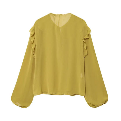Élodie | Layered Bubble Sleeve Blouse