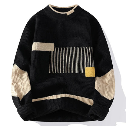 Duval Paris™ | Pull en maille patchwork