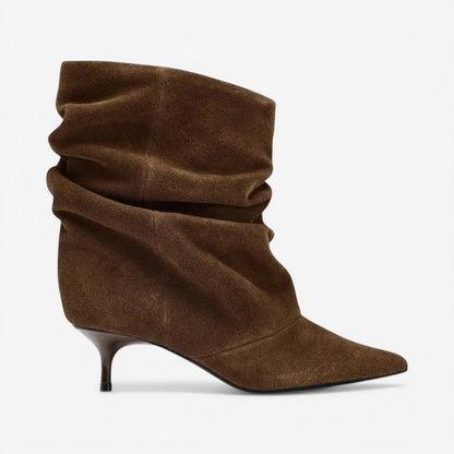Women’s ankle boots pointed toe low heel