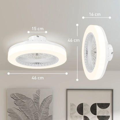 Velminra - Plafondventilator Met LED Lamp En Afstandsbediening