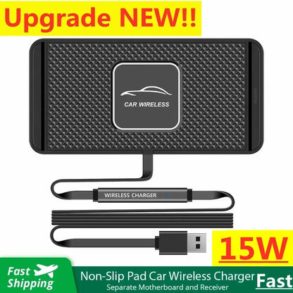 Voltigo Draadloos Oplaadpad | 15W Snellader | Antislip & Ultra-Dun | Compatibel met iPhone & Samsung
