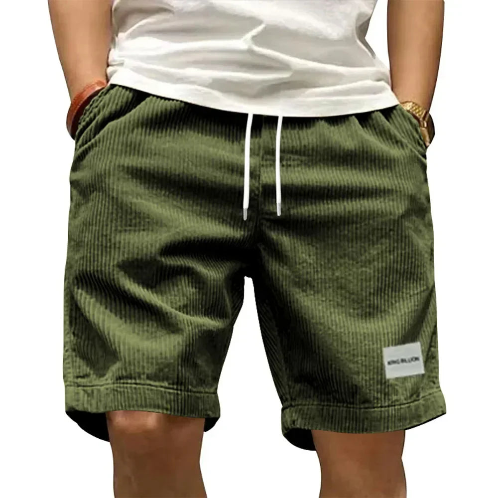 DUVAL PARIS™ | SHORTS CARGO EN CORDUROY POUR HOMMES