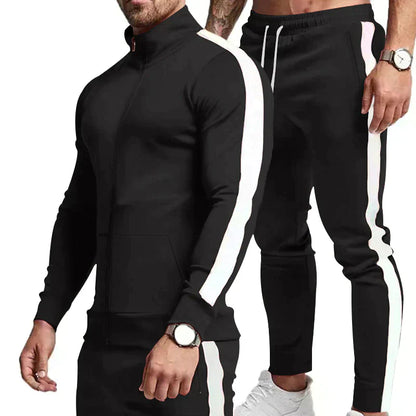 Men’s 2-Piece Tracksuit Set – Zip Hoodie & Joggers | Stylish, Comfortable & Versatile