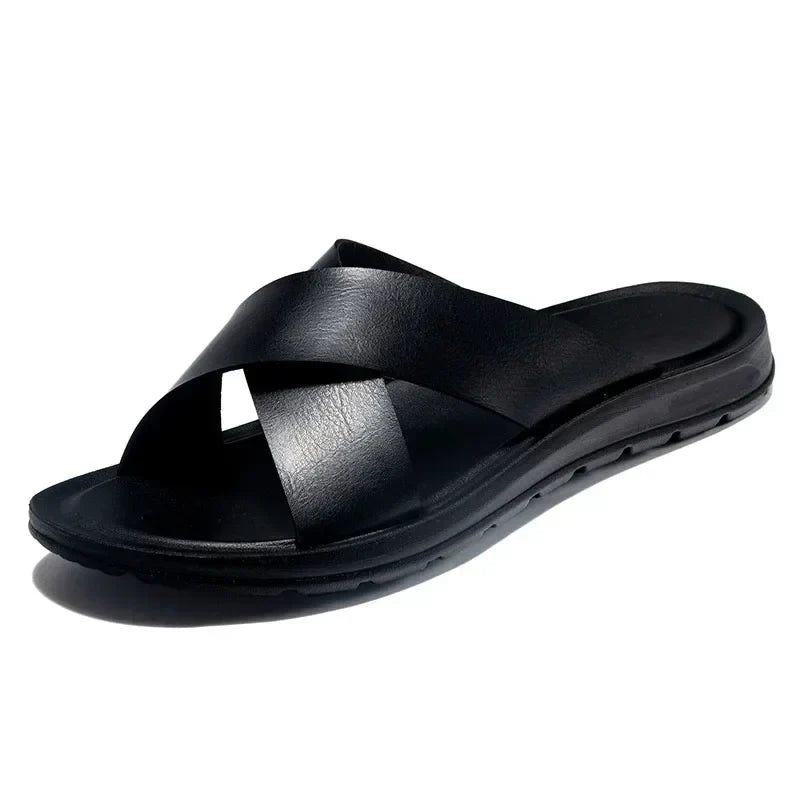 Italian men's leather sandals – Lorenzo
