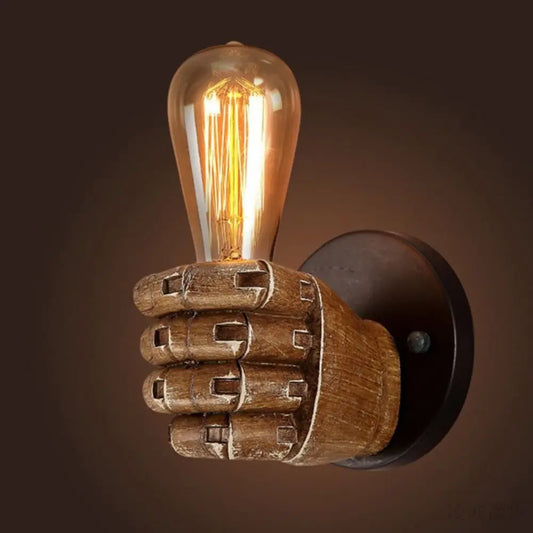 Handella® Retro Robotic Fist Inspired Light Bulb Holder