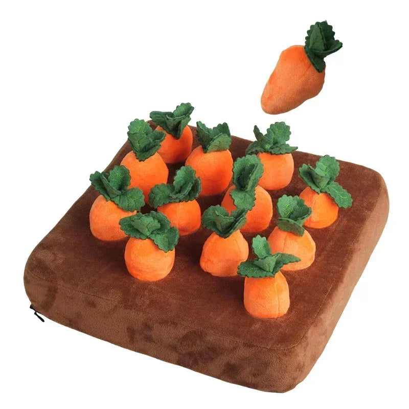 SnuffelTuin – Pluche Wortelbed Snuffelmat voor Honden