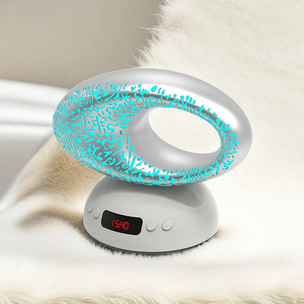 Quran Speaker Muslims LED Time Display Azan Remote Control With Surah Verses and Sooting Lamp Light Ramadan Gift Dropshipping