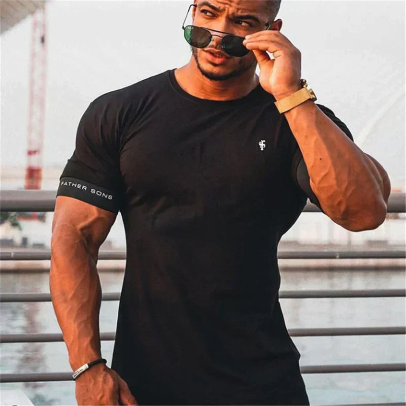 Cotton Muscle Fit T-Shirt with Contrast Trim Spring Essential