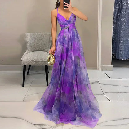 Giselle – Maxi Abito Incantevole con Stampa Floreale