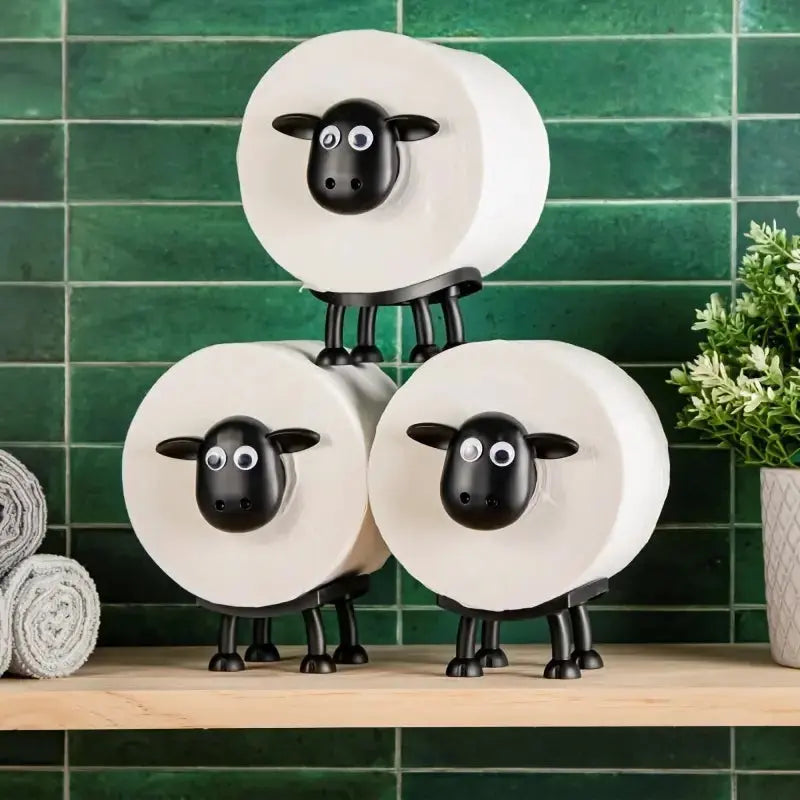 Adorable Sheep Toilet Roll Holders – Set of 2 for Any Space