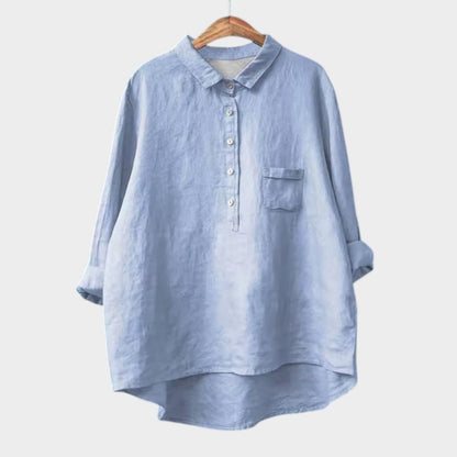Katja | Lässige Bluse mit Knopfleiste und lockerem Fit