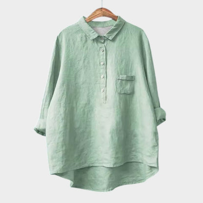 Katja | Lässige Bluse mit Knopfleiste und lockerem Fit