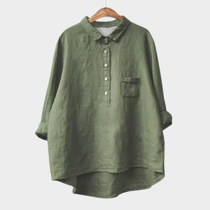 Katja | Lässige Bluse mit Knopfleiste und lockerem Fit
