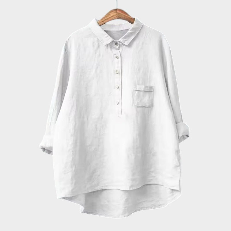 Katja | Lässige Bluse mit Knopfleiste und lockerem Fit