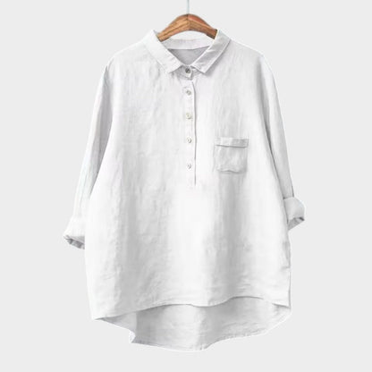 Katja | Lässige Bluse mit Knopfleiste und lockerem Fit