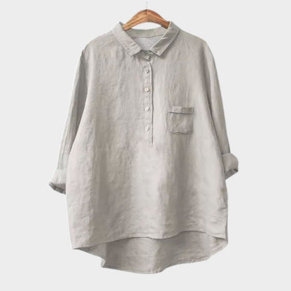 Katja | Lässige Bluse mit Knopfleiste und lockerem Fit