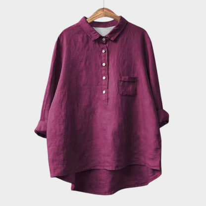 Katja | Lässige Bluse mit Knopfleiste und lockerem Fit