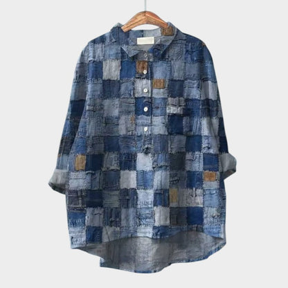Mirda | Bluse mit floralem Print und Knopfleiste