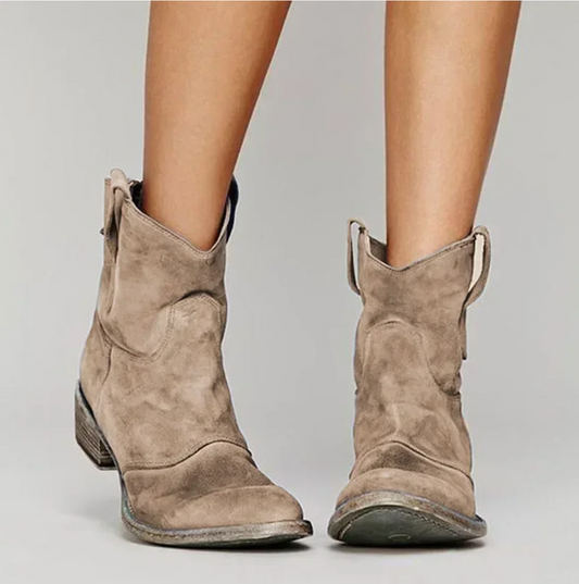 Lavinia - Elegante Damen Wildleder Westernstiefel