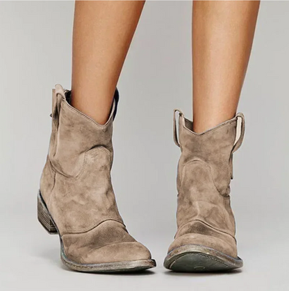 Lavinia - Elegante Damen Wildleder Westernstiefel