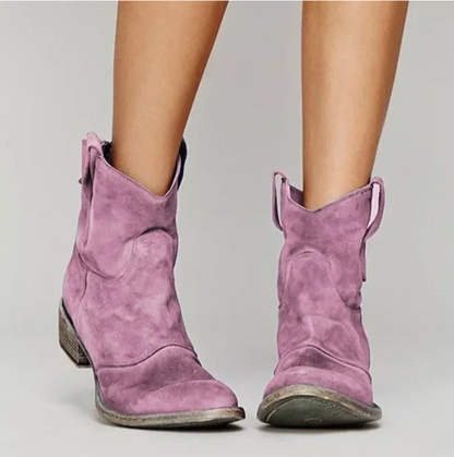 Lavinia - Elegante Damen Wildleder Westernstiefel