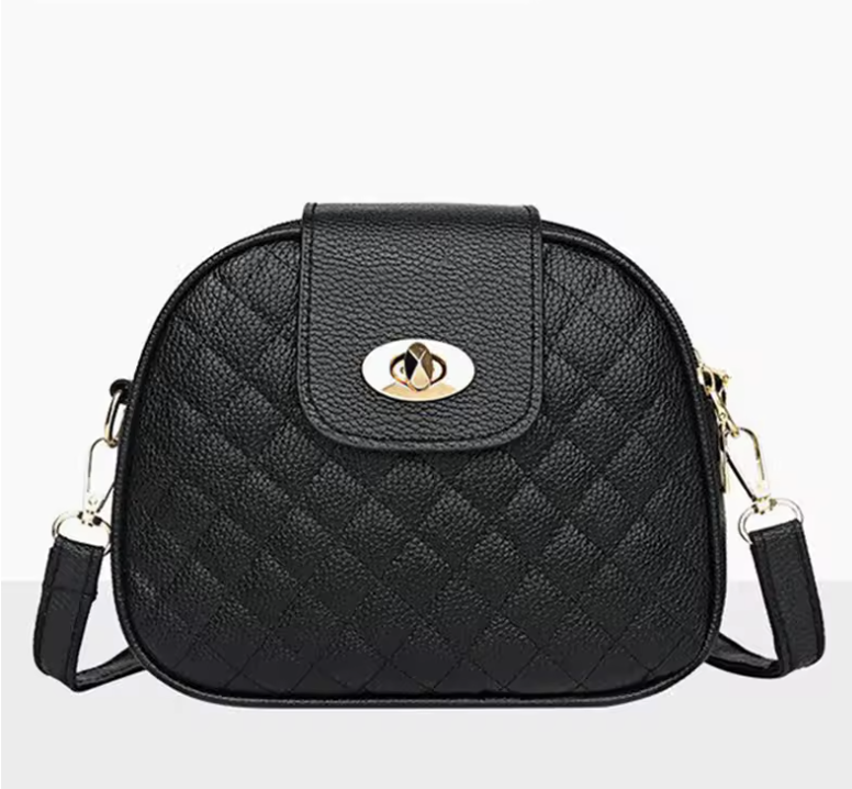 Cleo™ | Vadderad Crossbody med Guldlås