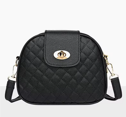 Cleo™ | Vadderad Crossbody med Guldlås