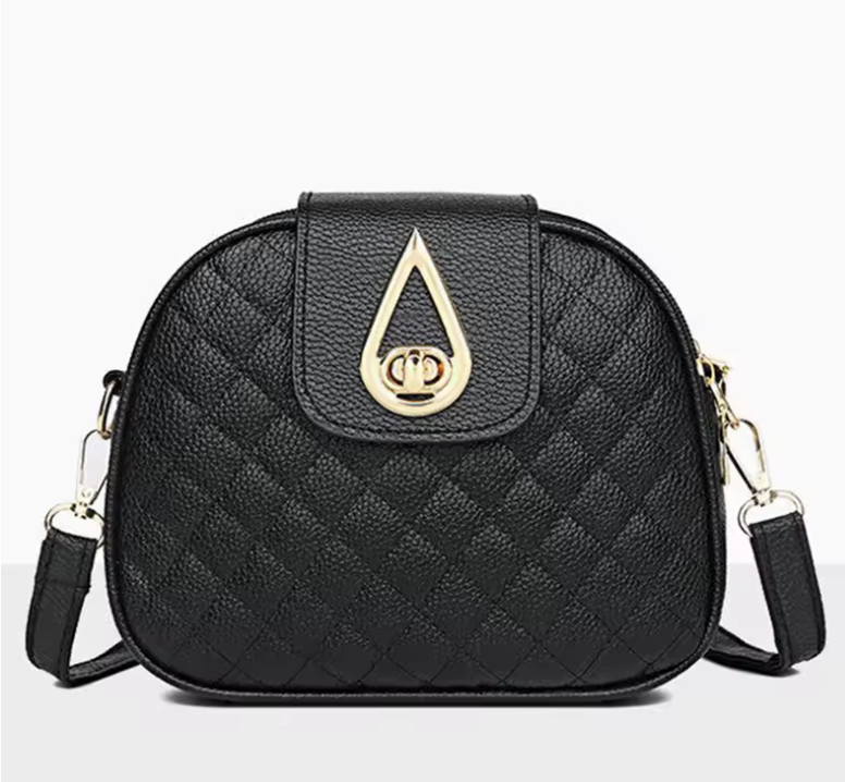 Cleo™ | Vadderad Crossbody med Guldlås