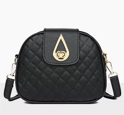 Cleo™ | Vadderad Crossbody med Guldlås