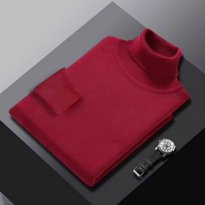 Duval Paris™ | Pull col roulé en cachemire