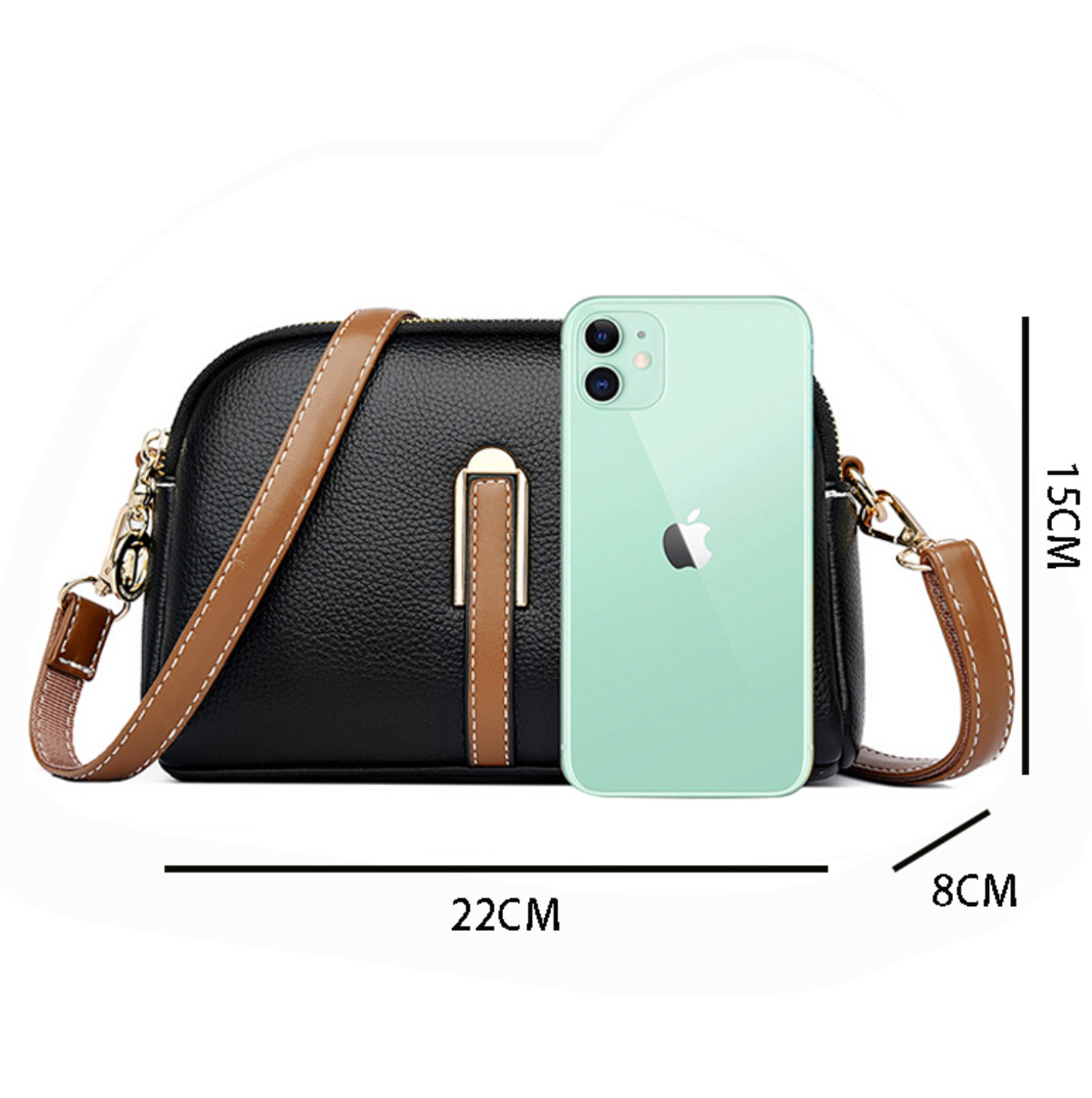 Diana Leather Crossbody Bag