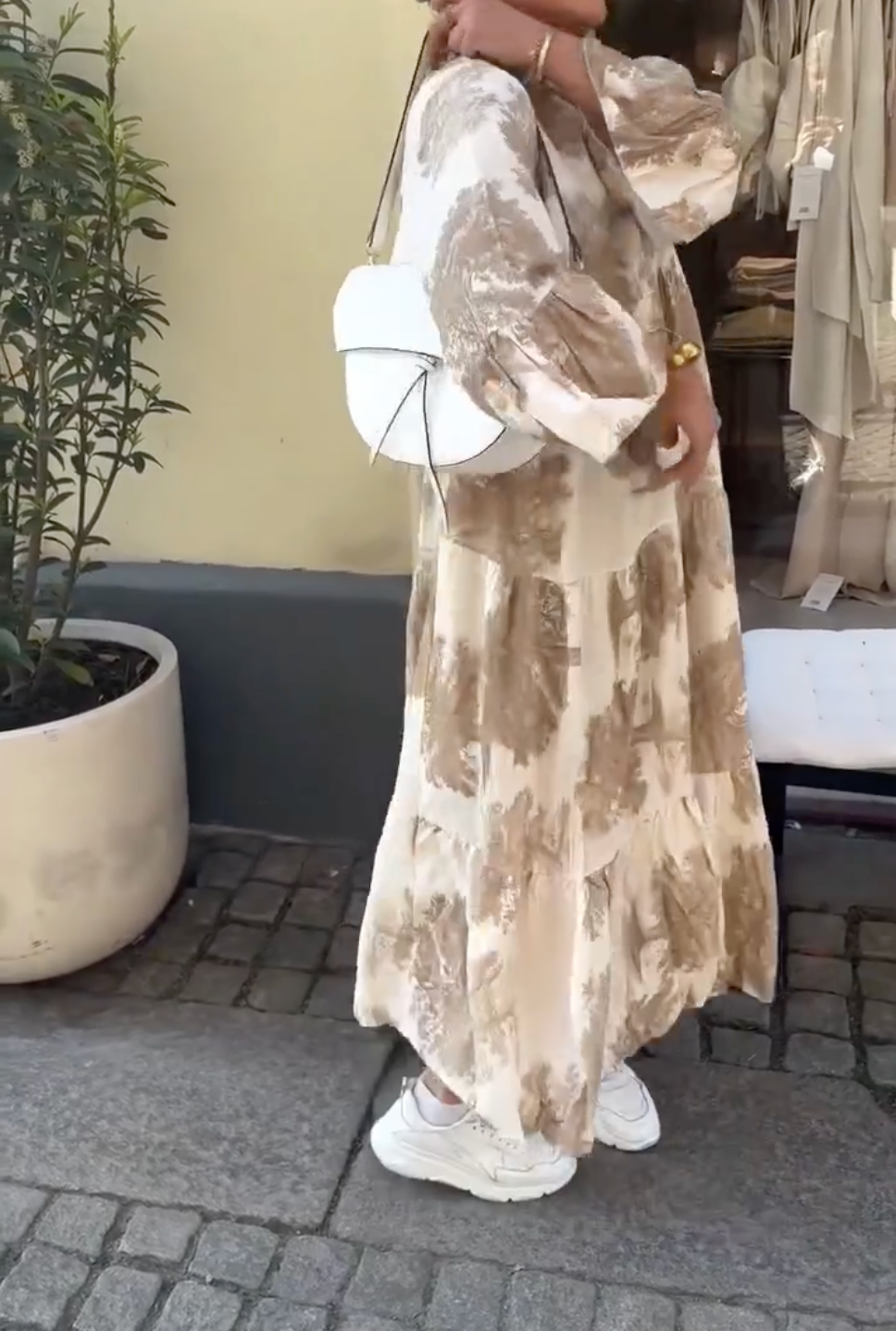 GlamMouris™ | Boho-maxi-kjole med blomstermønster