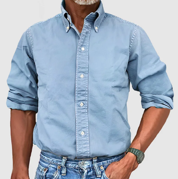 LUCAS™ - Essential Men's Long Sleeve Shirt