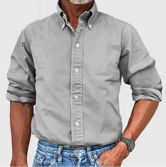 LUCAS™ - Essential Men's Long Sleeve Shirt