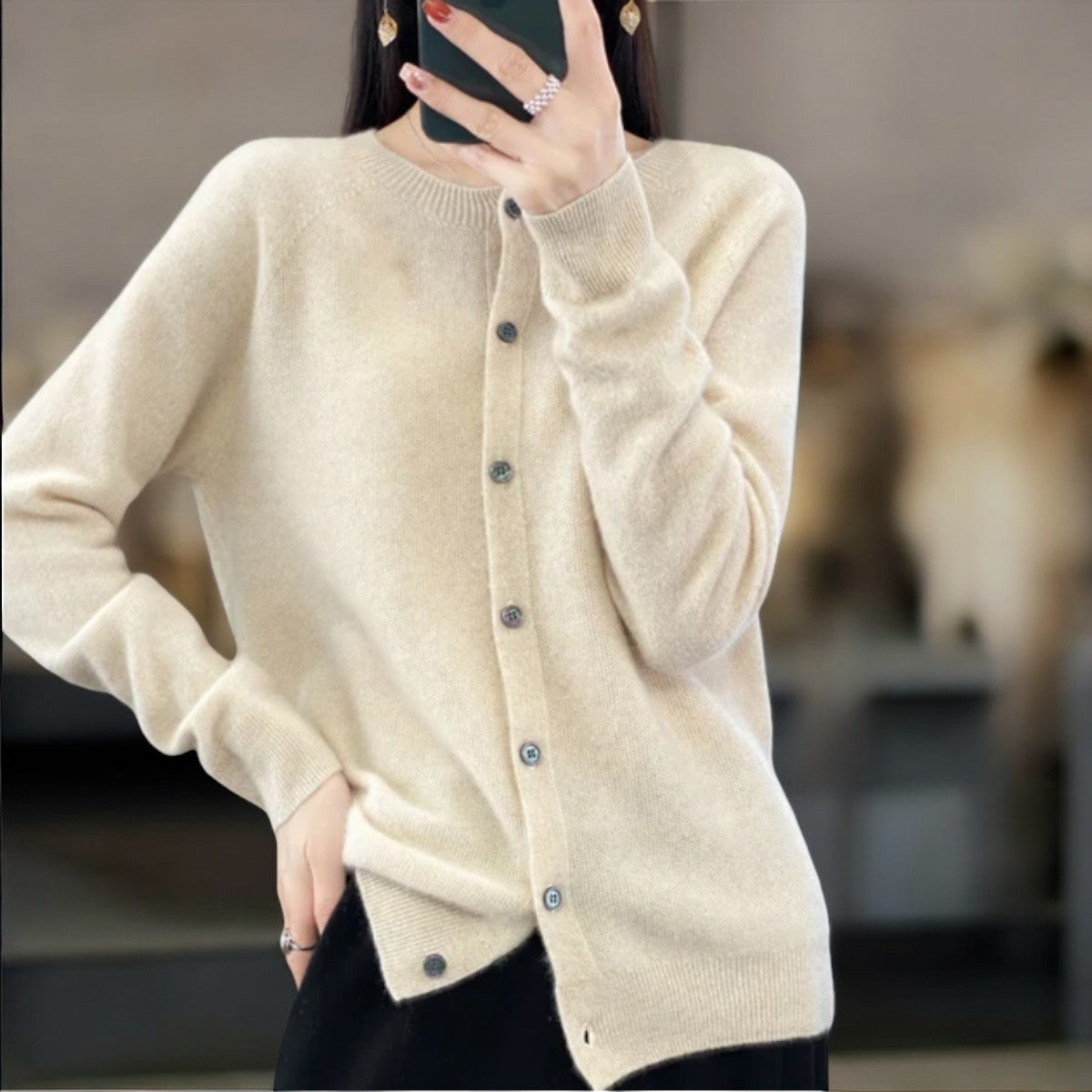 Anna - Elegant cashmere Cardigan