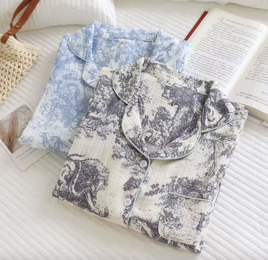 Lente/Herfst Pyjama Voor Vrouwen 100% Katoen Vrouwen Lange Mouwen Broek Tweedelige Set Scandinavische Stijl Vrouwen Homewear nachtkleding
