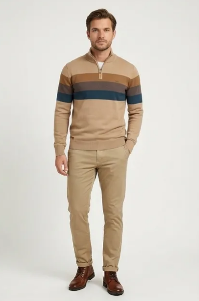 Berk Quarter Zip Sweater