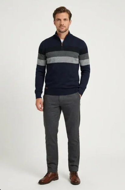 Berk Quarter Zip Sweater