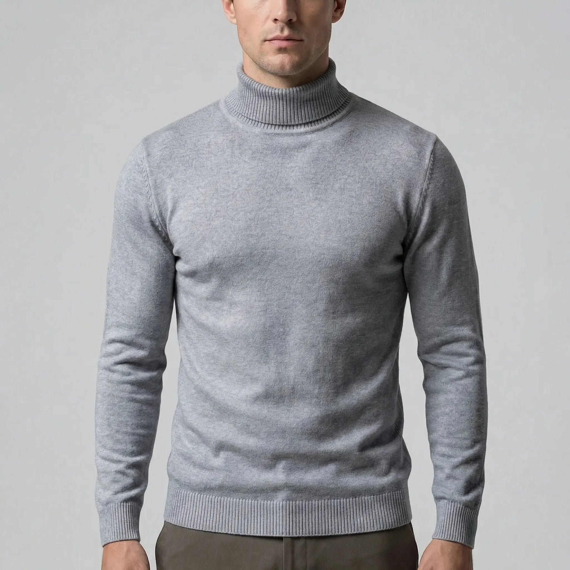 Schmal Geschnittener Rollkragenpullover Für Herren - Dario
