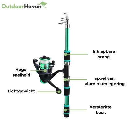Vishengel Set - Telescopisch - OutdoorHavenNL