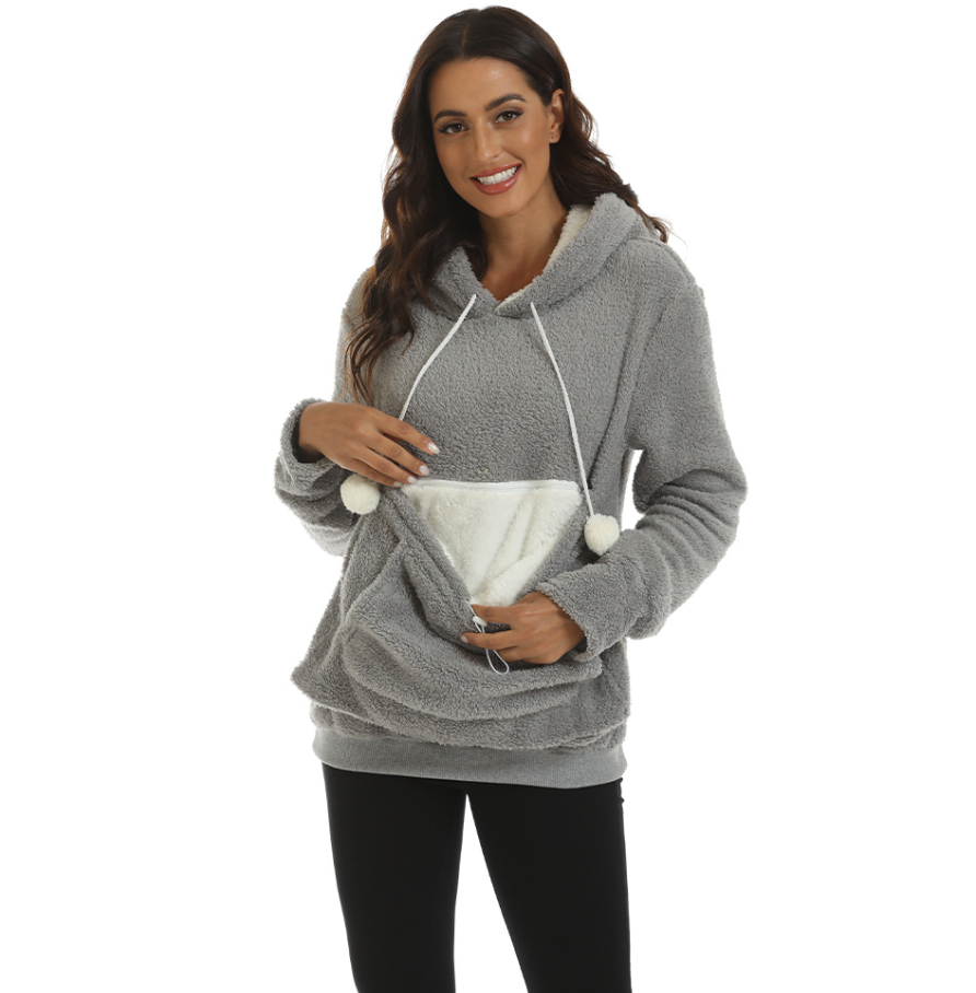 Fluffy™ Pet Pouch Hoodie