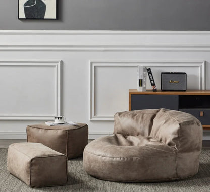 Zitzak Hoes Suède Stof 100cm Loungestoel Woonkamer Slaapkamer Wasbaar Modern | Restfield
