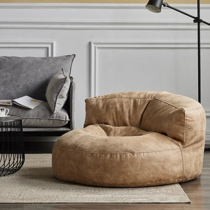 Zitzak Hoes Suède Stof 100cm Loungestoel Woonkamer Slaapkamer Wasbaar Modern | Restfield
