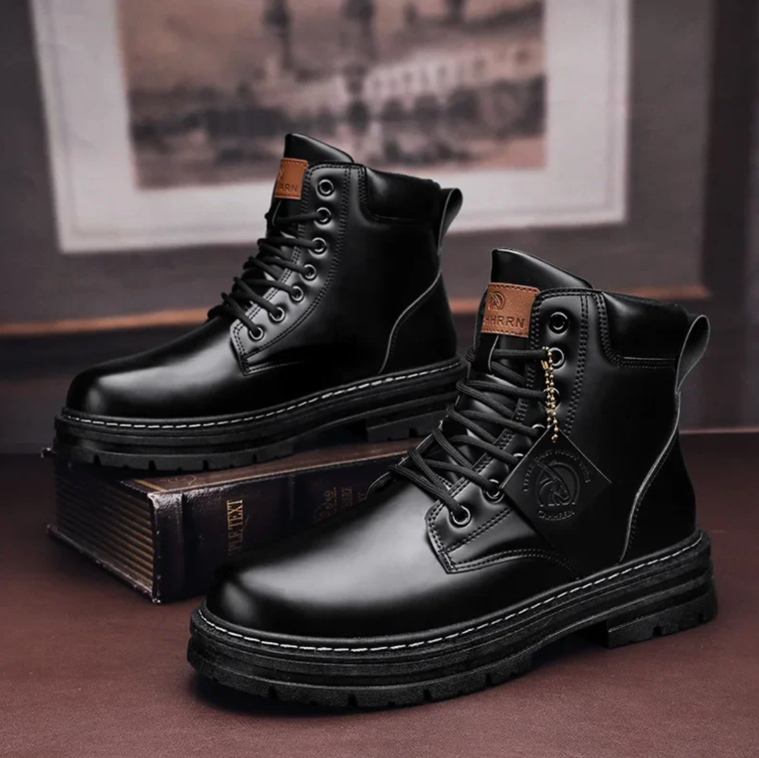 Men’s Work Boots with Lace-Up Design – Durable and Stylish Boots for Work, Outdoor Use and Everyday Casual Wear